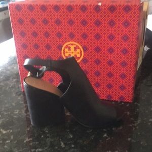 Tory Burch open toe bootie